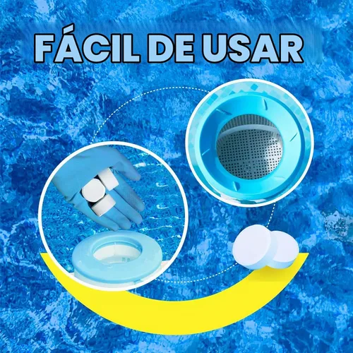 Vista 4 de PROFELIZ Tabletas estabilizadas de cloro de 1 pulgada para piscinas, jacuzzis y spa, mata bacterias y detiene las algas, disolución lenta, perfectas