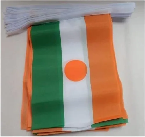 Vista 195 de Guatemala 19.7 ft BUNTING Flag 20 banderas 9'' x 6'' - Banderas de cuerda guatemalteca 5.9 x 8.3 in - AZ FLAG