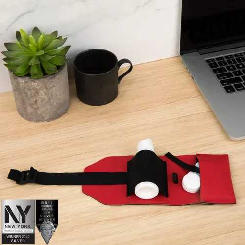 Vista 3 de Oplee™ Funda para lentes de contacto de viaje, diseño portátil con espejo integrado (solo estuche de viaje)