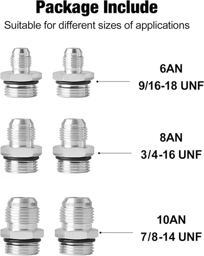 Vista 5 de EVIL ENERGY Filtro de combustible en línea de 30 micrones con adaptador 6AN 8AN 10AN y abrazadera de abrazadera 60MM universal
