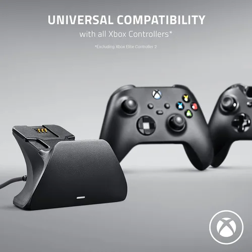 Vista 3 de Razer Universal Quick Charging Stand for Xbox Series XS Magnetic Secure Charging - Perfectly Matches Xbox Wireless Controllers - USB Powered - Robot