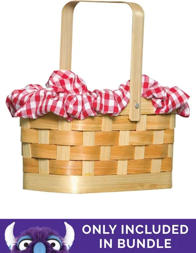 Vista 4 de Disfraz de capucha roja de talla grande para mujer, capucha de equitación roja de lujo