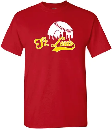 Vista 22 de Xtreme Apparrel Cityscape Skyline - Camiseta para hombre para fanáticos del béisbol