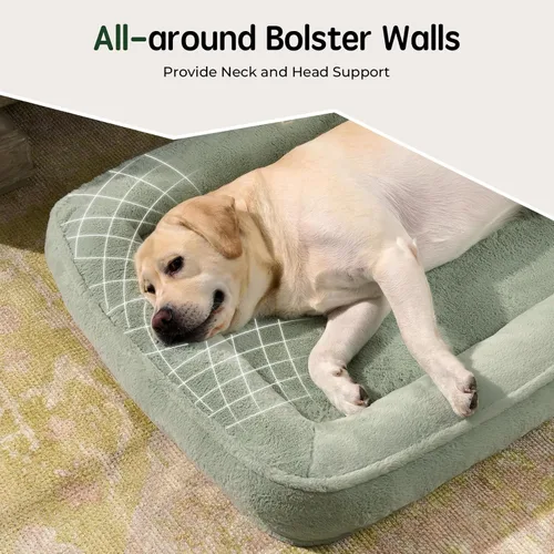 Vista 5 de BALANCE Cama para perros jumbo, cama ortopédica lavable para perros con funda extraíble, camas para perros grandes