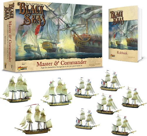 Warlord Games Master & Commander - Juego de iniciación Black Seas The Age of Sail para 2 o más jugadores con miniaturas