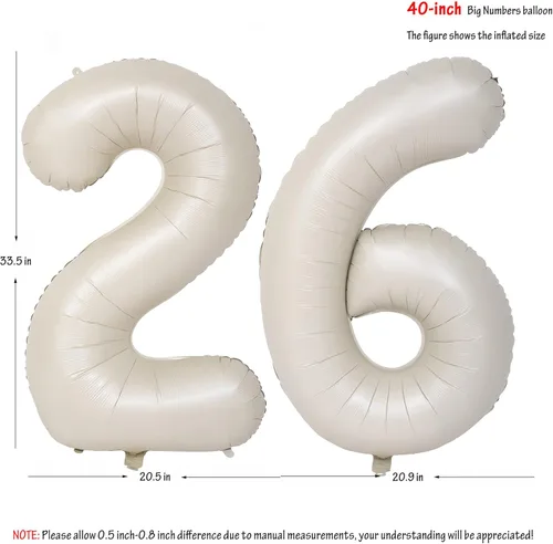 Vista 297 de Globos de 40 pulgadas con números de caramelo, papel de aluminio de helio, globos de látex de Mylar para fiesta de cumpleaños, decoración digital 0