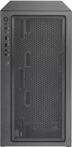 Vista 6 de Silverstone Technology FARA 514X - Chasis de torre todo metálico ATX negro con soporte de radiador doble, ventiladores ARGB y soporte para GPU