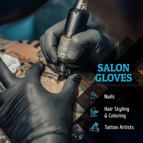 Vista 3 de Hand-E Touch Disposable Nitrile Gloves 1000 Count Case - Latex Free, Powder Free, Surgical Medical Exam Gloves -Bulk Supply