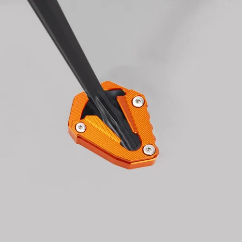 Vista 3 de Placa de extensión para soporte lateral de motocicleta compatible con 1290 Super Adventure S 2021 2022 2023 2024 Soporte de almohadilla de pie