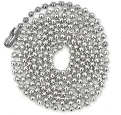 Vista 8 de 20 Piezas Cadenas de Cuentas de Acero Inoxidable de 30 Pulgadas Collares de Cadena de Bolas