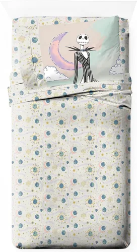 Vista 12 de Jay Franco - Juego de sábanas con funda ajustada, sábanas planas y funda para almohada - Ropa de cama ultrasuave con funda para almohada para Beige