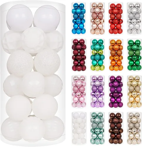 Vista 19 de XmasExp - Bolas de Navidad para colgar (34 unidades, irrompibles)