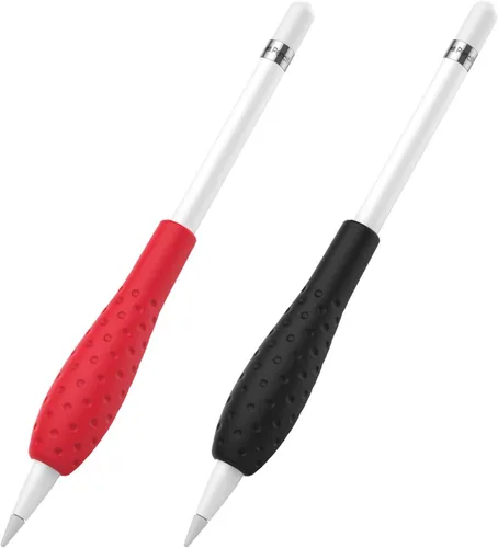 Vista 8 de MoKo [Paquete de 2] Funda protectora Ergo para agarre de silicona, accesorios compatibles con Apple Pencil de 1ª y 2ª generación, color blanco