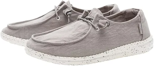 Vista 2 de Hey Dude - Mocasines Wendy con agujetas para mujer cómodos y ligeros variedad de tamaños