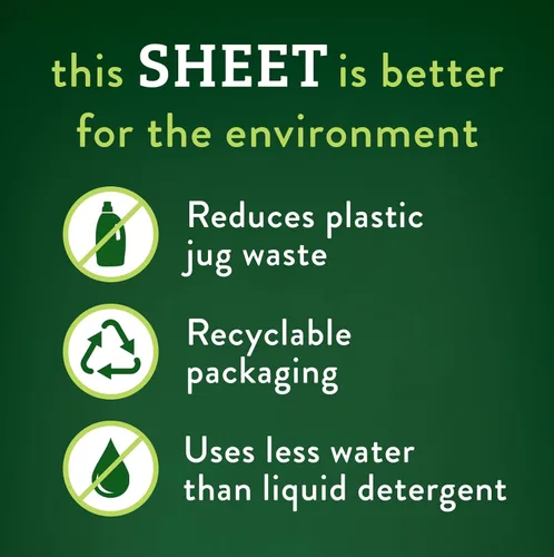 Vista 5 de Hojas de detergente para ropa Biokleen - Sin tinte y sin fragancia, hipoalergénicas, limpiador enzimático, quitamanchas, fórmula bioactiva, sin