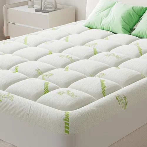 Vista 12 de DUMOS Cubrecolchón de espuma viscoelástica tamaño individual, 2 pulgadas de grosor, almohadilla de gel refrescante con infusión de gel refrescante