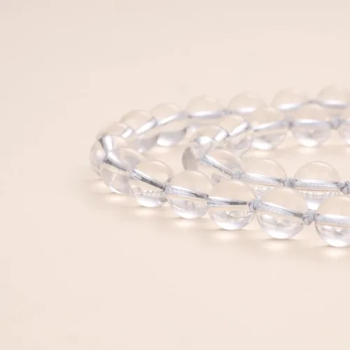 Vista 4 de COAI Collar Mala de piedra anudada a mano con 108 cuentas