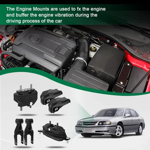 Vista 6 de SCITOO Juego de soportes Trans de montaje de motor para 1994-1996 para Buick Regal 2000-2005 para Chevrolet Impala A2796