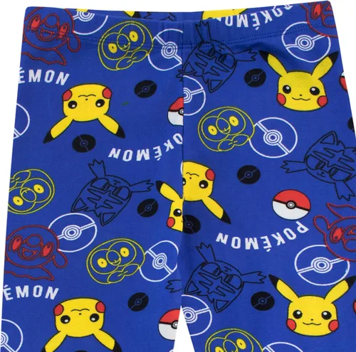 Vista 5 de Pokemon Pijamas para niños Pijama Pikachu de algodón suave Pijamas de Pokémon con licencia oficial para niños