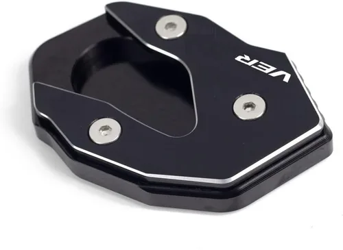Kickstand for Kawasaki for Versys 300 X300 X250 Motorcycle Foot Support Side Stand Cover CNC Support Plate Enlarger Pad Extension Pad (Color : Black)