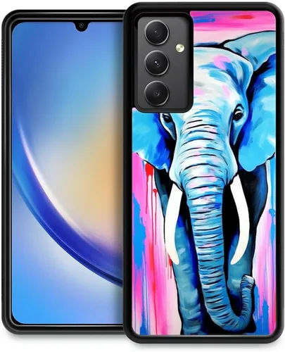 Vista 26 de Funda compatible con Samsung Galaxy A53 5G, diseño de elefantes africanos, diseño de patrón increíble, a prueba de golpes, antiarañazos, carcasa