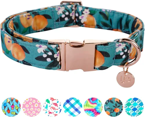 Vista 12 de Collar de algodón de verano con hebilla de metal, collar de regalo para niñas o niños pequeños, medianos y grandes, lindos collares duraderos