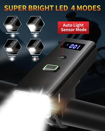 Vista 11 de DARKBEAM Luz de bicicleta Super brillante Luces delanteras solo faro 4