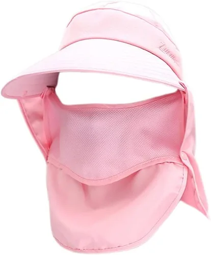 Vista 7 de Outdoor UPF 50+ UV Sun Protection Waterproof Breathable Face Neck Flap Cover Folding Sun Hat for Men/Women