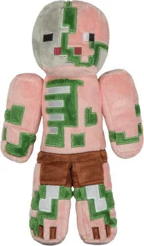 Vista 3 de JINX Minecraft Zombie Pigman - Juguete de peluche, multicolor, 12 pulgadas de alto, con caja de exhibición