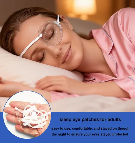 Vista 3 de AMZVIO 2 protectores de ojos para después de la cirugía de cataratas, protector de ojos transparente con correa ajustable, parches médicos