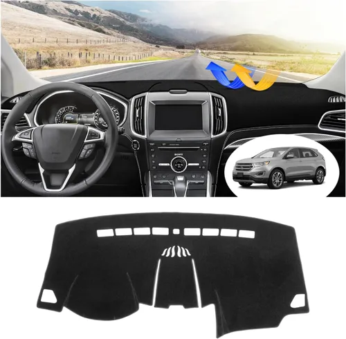 Vista 59 de FIILINES Cubierta para tablero Compatible con Mazda 3 2010-2013 Accesorios Tapete para tablero para Mazda 3 Accesorios Tapete para salpicadero