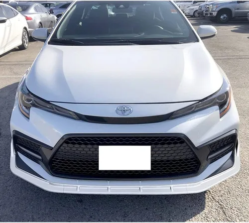 Vista 5 de Q1-TECH, borde de parachoques delantero compatible con el modelo Toyota Corolla XSE/SE 2020-2025, alerón de parachoques delantero, kit divisor
