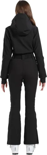 Vista 2 de GSOU SNOW Womens Ski Suit One Piece Jumpsuit Snow Jacket Waterproof Todo negro