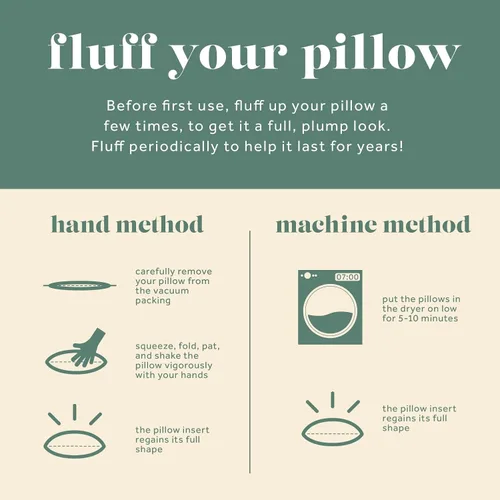 Vista 4 de ComfyDown Relleno de almohada decorativa de 12 x 20 pulgadas, relleno de plumas y plumas de primera calidad, funda 100% algodón de 233 hilos