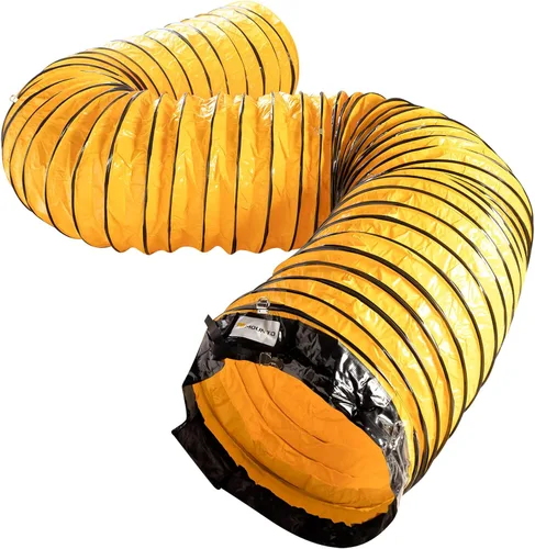 Vista 10 de MOUNTO Manguera flexible de conducto de PVC de 25 pies para ventilador de escape (8 pulgadas)