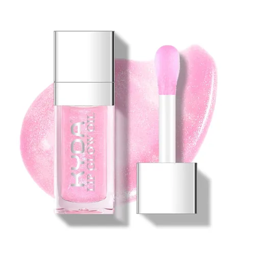 Vista 8 de KYDA Aceite Hidratante para Labios con Brillo, Aceite Hidratante para Labios, Brillo Labial Transparente Voluminizador Brilloso, Aceite de Labios