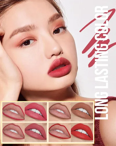 Vista 2 de Lápiz delineador de tinte de labios - 1 pieza, tinte de labios líquido color marrón nude, lápiz labial líquido, lápiz delineador de labios, tinte