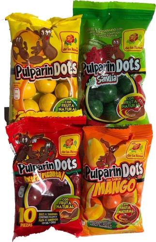 Vista 3 de Vero Mexican Candy Tarrito - Paletas con sabor a fruta, bolsa de 40 unidades con caramelo Cachepigui GRATIS (1 bolsa) + puntos de pulparina gratis