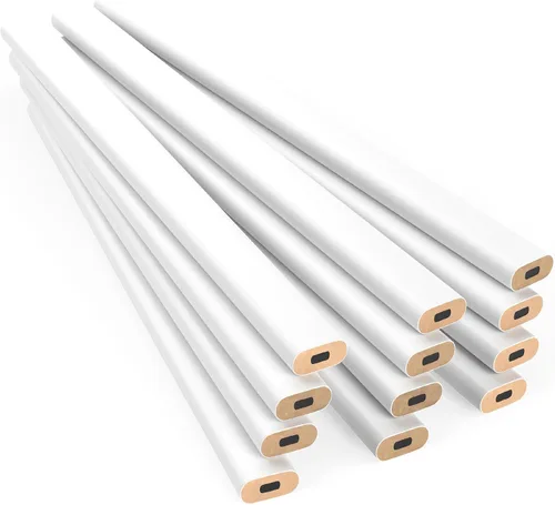 Vista 13 de GRAPHITE Lápices de Carpintero de Mina Dura a Granel - (1) Paquete de 12 Piezas Lápiz de Madera para Construcción #2 (HB) - Negro