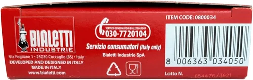 Vista 3 de Junta y filtro Bialetti de repuesto para cafetera italiana de 1 taza