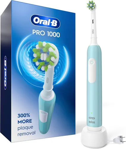 Oral-B Pro 1000 CrossAction - Cepillo de dientes eléctrico, Verde