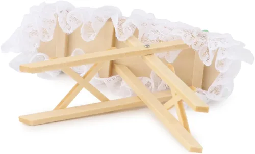 Vista 4 de Muebles de casa de muñecas a escala 1:12, accesorios de tabla de planchar, juego de muebles de madera, modelo de habitación en miniatura, decoración