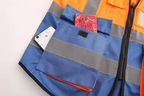 Vista 6 de A-SAFETY Chaleco de seguridad reflectante de alta visibilidad Personalizar logotipo (XS-8XL)