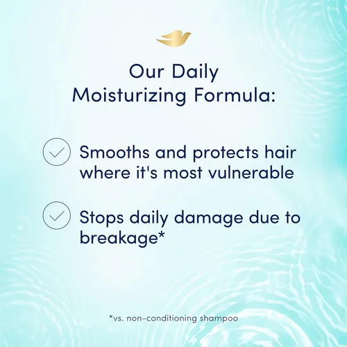 Vista 5 de Dove Nutritive Solutions Daily Moisture Champú y acondicionador 2 en 1 para hidratación diaria, 24.4 oz, 4