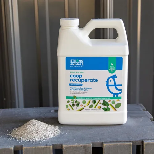 Vista 5 de Coop Recuperate Eucalyptus & Lemongrass - Refrescante de Gallinero que Contiene Aceites Esenciales Orgánicos de Eucalipto y Hierba de Limón