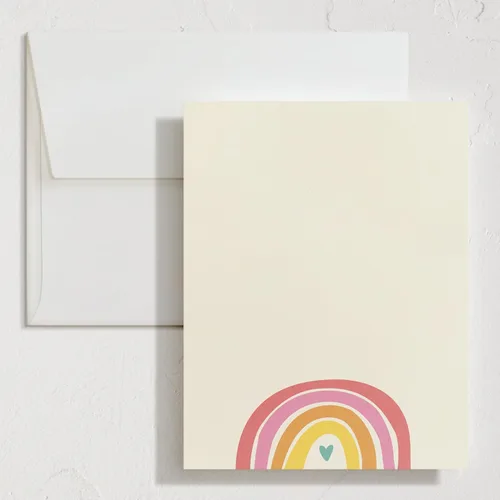 Vista 8 de Minted Little Note - Juego de 10 tarjetas de notas planas y sobres para invitaciones y mensajes de agradecimiento escritos a mano, diseño