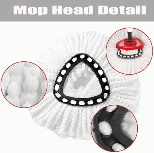 Vista 6 de Paquete de 6 cabezales de repuesto para trapeador compatibles con O Cedar EasyWring de microfibra, cabezales de repuesto para fregona Ocedar 1