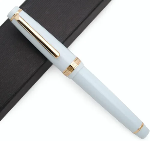 Vista 14 de Pluma estilográfica JINHAO 82 con clip dorado (punta F de 0.5mm, transparente color rosa gato)