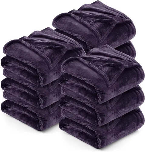Vista 92 de Utopia Bedding - Manta de vellón de lujo, mullida, antiestática; manta de suave microfibra de 8.8 oz/yd² (300 g/m²) para sofá y cama; tamaño Gris
