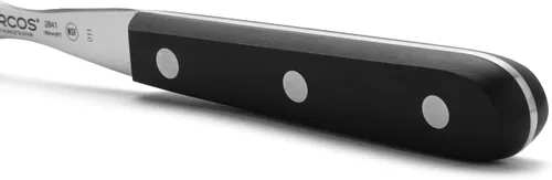 Vista 4 de ARCOS Tenedor de trinchar de acero inoxidable nitrum de 6 pulgadas y hoja de 6.299 in. Cuchillo de carnicero para deshuesar. Mango ergonómico POM